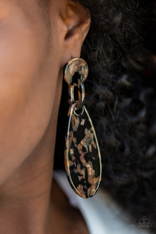 Paparazzi Accessories - A HAUTE Commodity - Black Earring