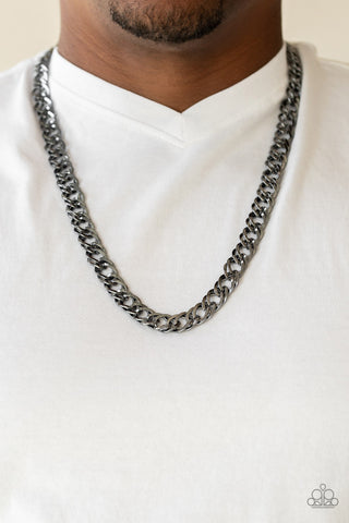 Paparazzi Accessories  - Undefeated - Black Necklace