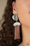 Paparazzi Accessories - Insta Inca - Brown Earring