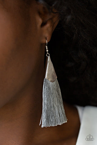 Paparazzi Accessories - In Full PLUME - Silver Earring