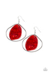 Paparazzi Accessories - HAUTE Toddy - Red Earring