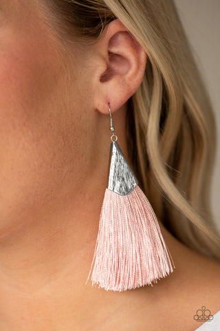 Paparazzi Accessories - In Full PLUME - Pink Earring