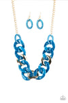 Paparazzi Accessories - I Have A HAUTE Date - Blue Necklace