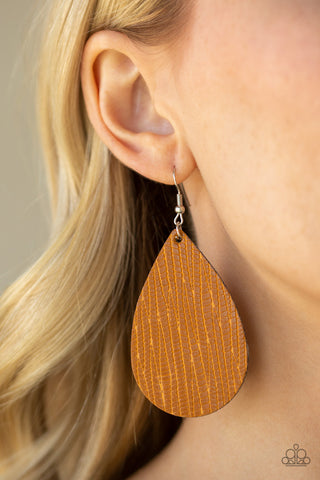 Paparazzi Accessories  -  Natural Resource - Yellow Earring