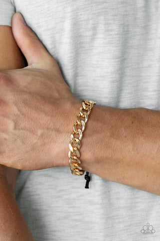 Paparazzi Accessories  - Renegade - Gold Bracelet