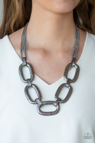 Paparazzi Accessories  - Take Charge - Black Necklace