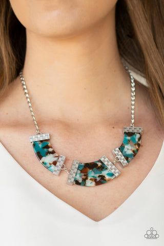 Paparazzi Accessories - HAUTE-Blooded - Blue Necklace