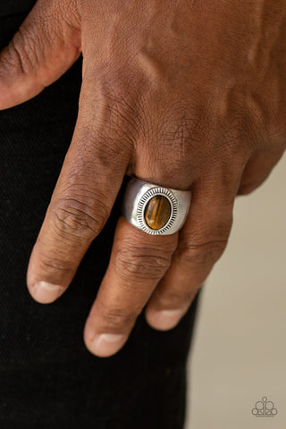 Paparazzi Accessories  - The Prospector - Brown Ring