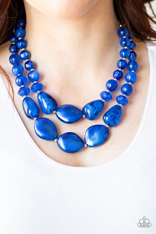 Paparazzi Accessories - Beach Glam - Blue Necklace