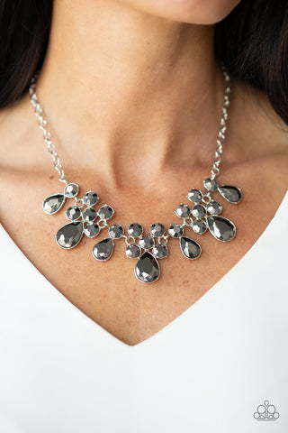 Paparazzi Accessories - Debutante Drama - Silver Necklace