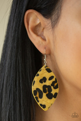 Paparazzi Accessories - GRR-irl Power! - Yellow Earring