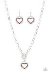 Paparazzi Accessories  - With My Whole Heart - Red Heart Necklace