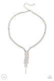 Paparazzi Accessories - Double The Diva - White Necklace