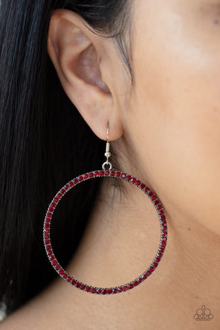 Paparazzi Accessories - Just Add Sparkle - Red Earring