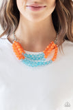 Paparazzi Accessories - Summer Ice - Orange Necklace