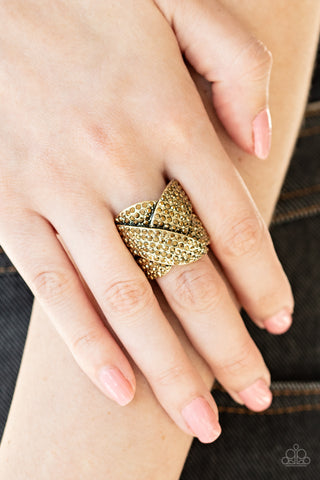 Paparazzi Accessories - Scandalous Shimmer - Brass Ring