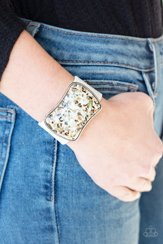 Paparazzi Accessories - Twinkle Twinkle Little ROCK STAR - White Bracelet
