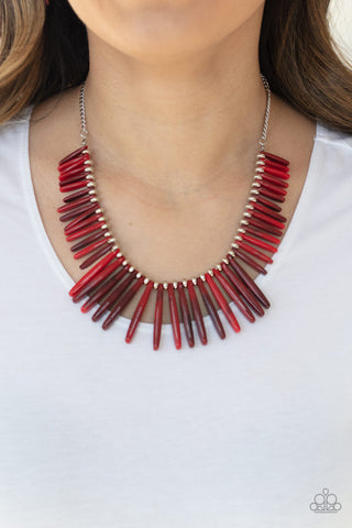 Paparazzi Accessories - Out of My Element - Red Necklace