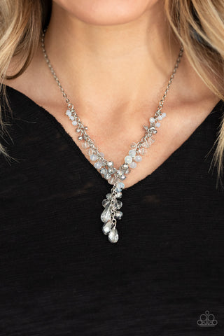 Paparazzi Accessories - Iridescent Illumination - Silver Necklace