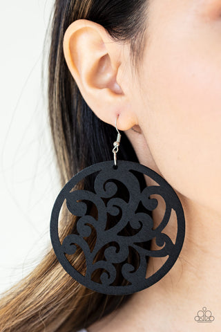 Paparazzi Accessories - Fresh Off The Vine - Black Earring