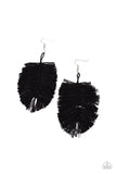 Paparazzi Accessories - Hanging by a Thread - Black Earring