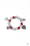 Fabulously Flirty - Red Bracelet - Paparazzi Accessories