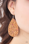 Paparazzi Accessories - CORK It Over - Pink Earring