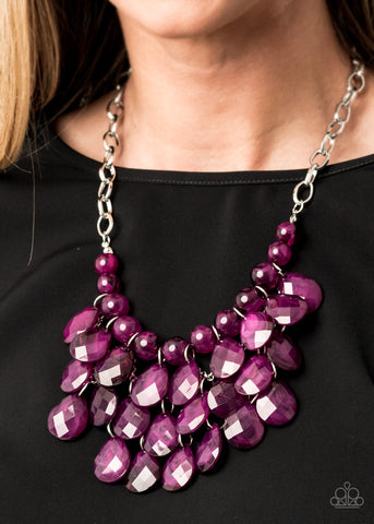 Paparazzi Accessories  - Sorry To Burst Your Bubble - Purple Necklace