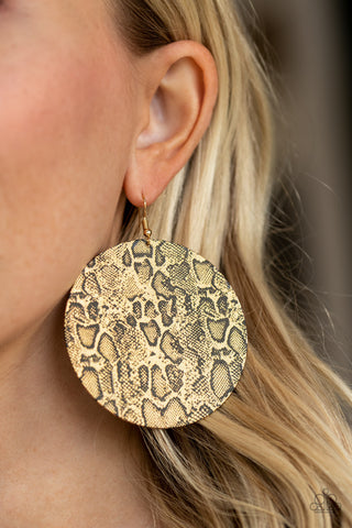 Paparazzi Accessories - Animal Planet - Gold Earring