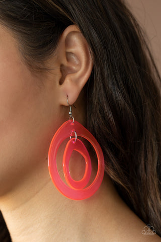 Paparazzi Accessories - Show Your True NEONS - Pink Earring