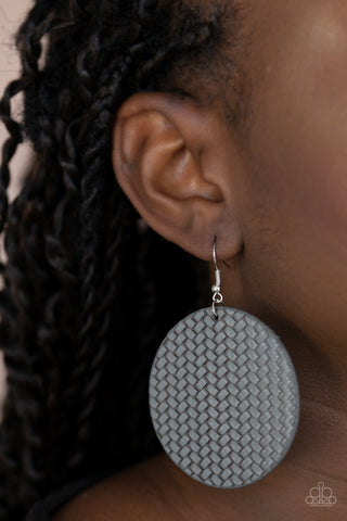 Paparazzi Accessories  - WEAVE Your Mark - Silver Earring