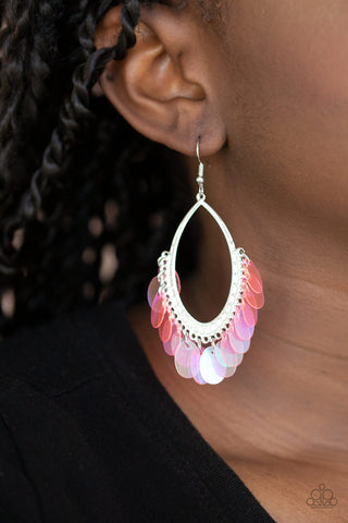 Paparazzi Accessories - Mermaid Magic - Pink Earring