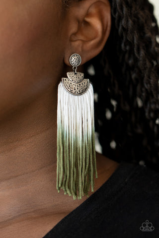 Paparazzi Accessories - DIP It Up - Green Earring