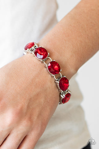 Paparazzi Accessories - Mind Your Manners - Red Bracelet