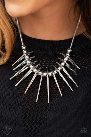 Paparazzi Accessories - Fully Charged - Silver Necklace