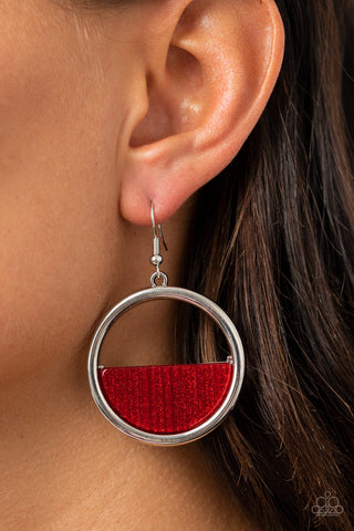 Stuck in Retrograde - Red Earring