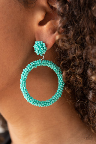 Paparazzi Accessories - Be All You Can BEAD - Blue Earring