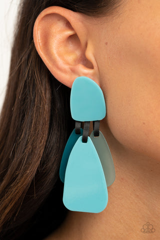 Paparazzi Accessories - All FAUX One - Blue Earring