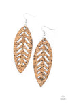 Paparazzi Accessories - Youre Such A CORK Earring