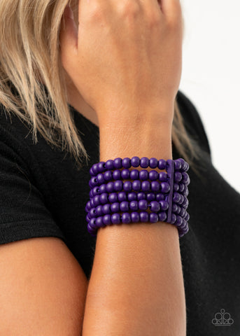 Paparazzi Accessories - Diving in Maldives - Purple Bracelet