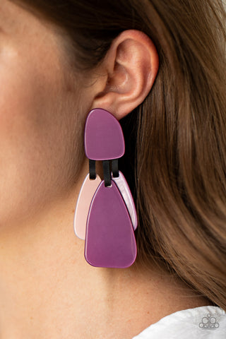 Paparazzi Accessories - All FAUX One - Purple Earring