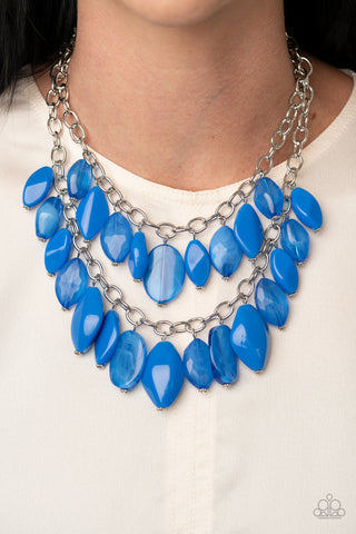 Paparazzi Accessories  - Palm Beach Beauty - Blue Necklace