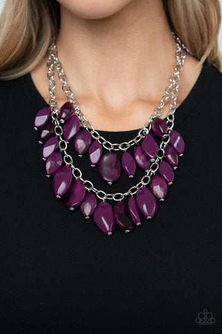Paparazzi Accessories - Palm Beach Beauty - Purple Necklace
