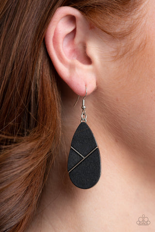 Paparazzi Accessories - Sequoia Forest - Black Earring