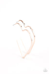 Paparazzi Accessories - I HEART a Rumor - Rose Gold Earring