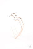 Paparazzi Accessories - I HEART a Rumor - Rose Gold Earring