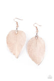 Paparazzi Accessories  -  Leafy Legacy - Rose Gold Earring