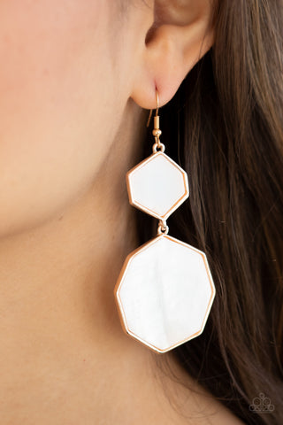 Paparazzi Accessories - Vacation Glow - Rose Gold Earring