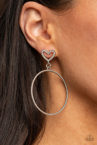 Paparazzi Accessories - Love Your Curves - White Earring