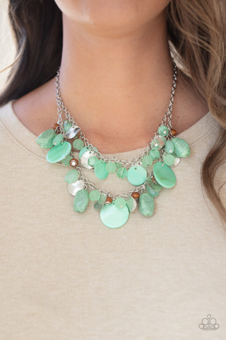 Spring Goddess - Green Necklace & Bracelet: Springtime Springs - Green (SET)